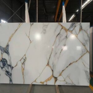 CALACATHA BRILLO QUARTZ MARBLE SLAB