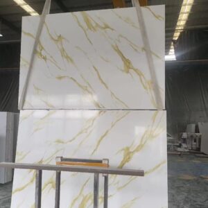 GOLD WHITE QUARTZ MARBLE SLAB